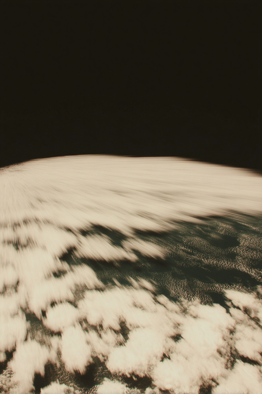 Terra vista do espaço, desfoque de movimento, desfoque de direção, estético.