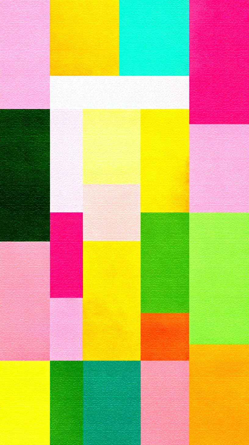 Clean minimalist color block pattern design