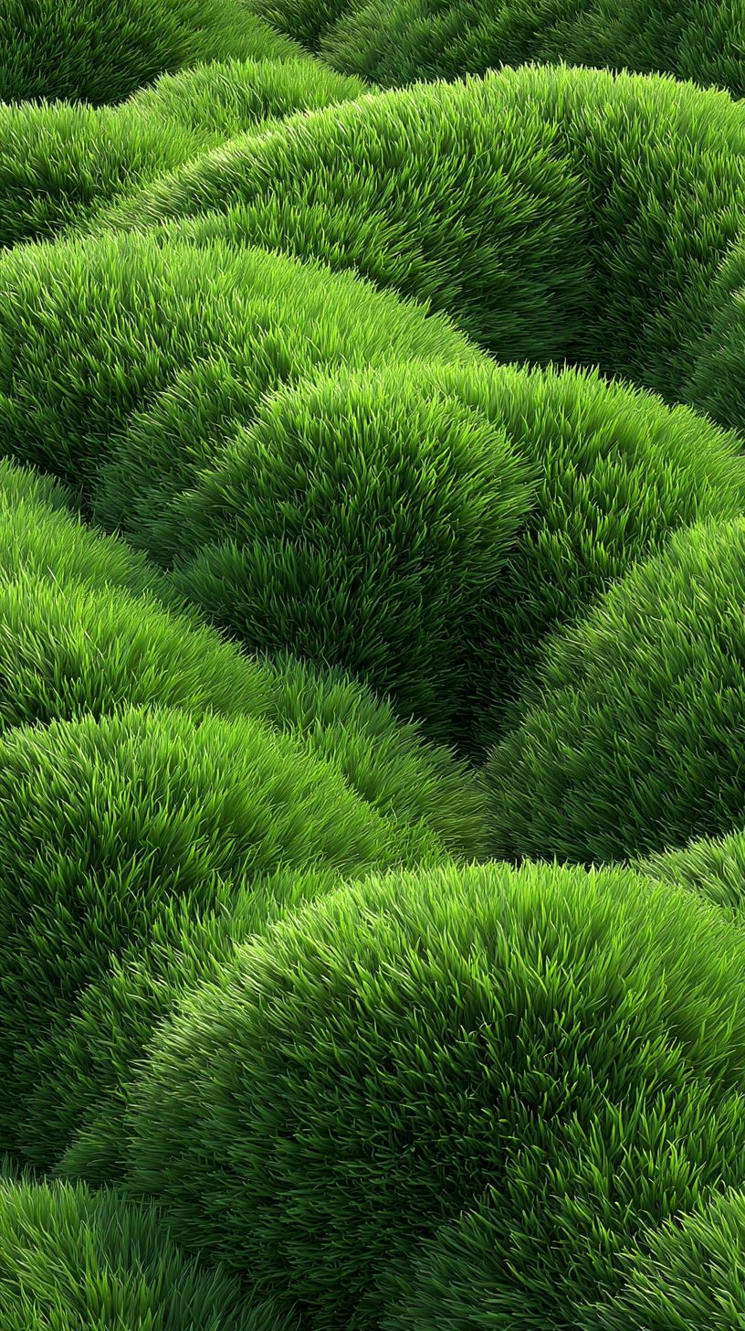 A close-up of vibrant green grass texture