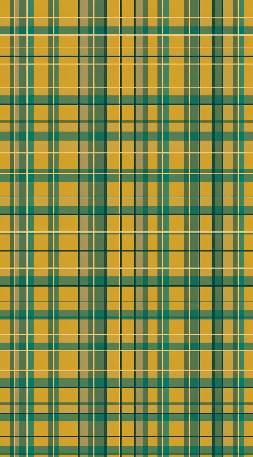 Modèle de grille rétro en jaune moutarde et vert sauge inspiré par l'esthétique numérique des années 1980