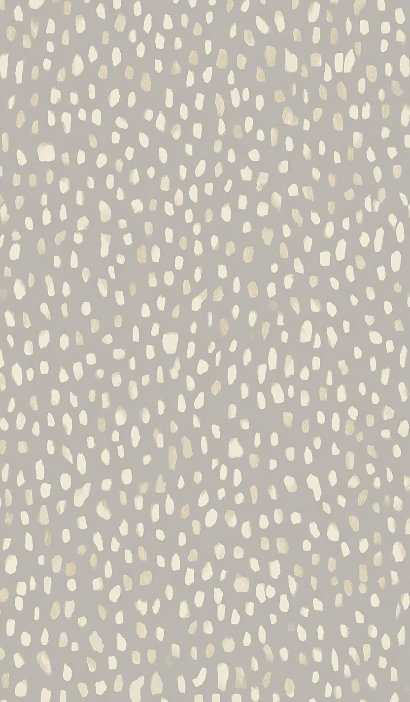 Patrón minimalista de manchas de guepardo en tonos suaves de gris y marfil, adecuado para interiores modernos
