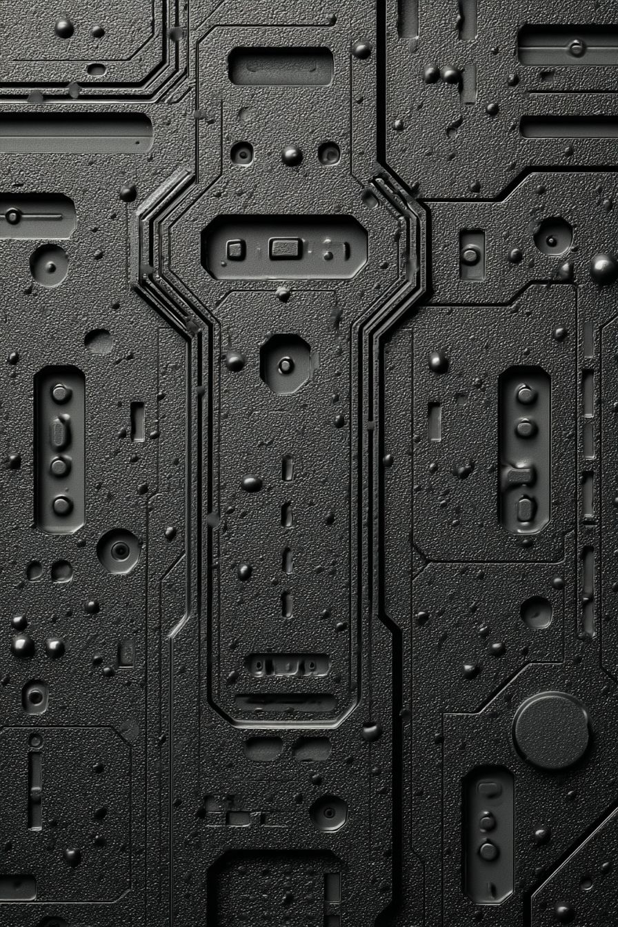 Futuristic black textured key card background