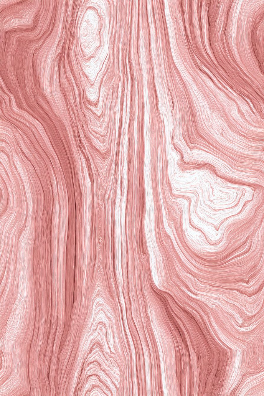 Fondo rosa claro con textura de madera y líneas blancas y grises en espiral