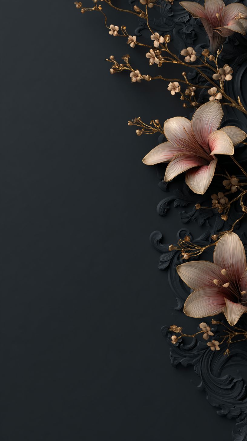 一个黑色优雅的背景