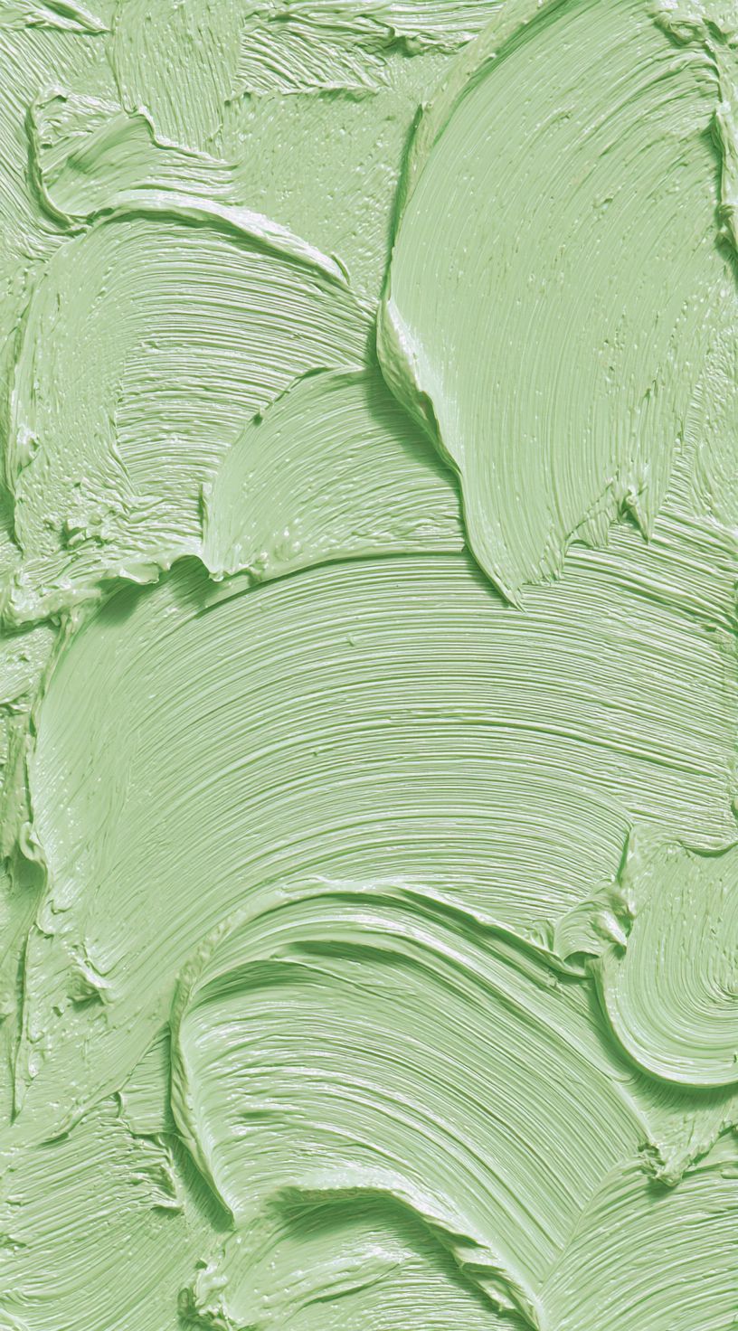 Un motif artistique abstrait utilisant de la peinture verte claire