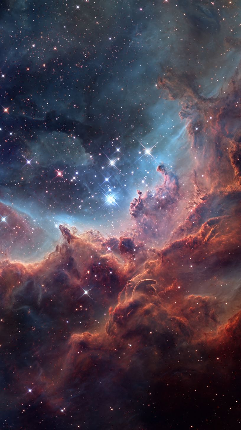 La photographie de nébuleuse de style Hubble montre de nouvelles étoiles naissant dans des nuages de poussière cosmique