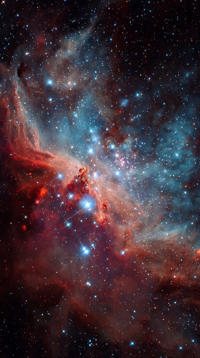 La photo de nébuleuse de style Hubble montre de nouvelles étoiles naissant dans des nuages de poussière cosmique
