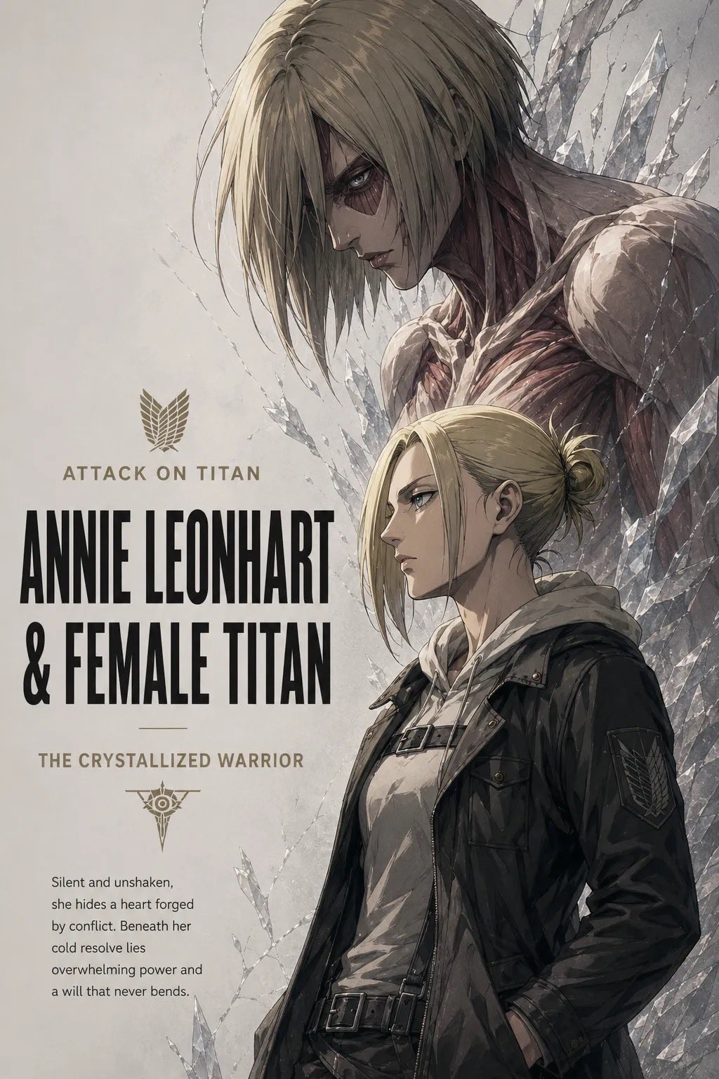 A cool wallpaper of Annie and the Female Titan