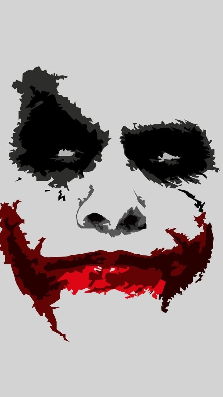 Abstract style clown smartphone wallpaper