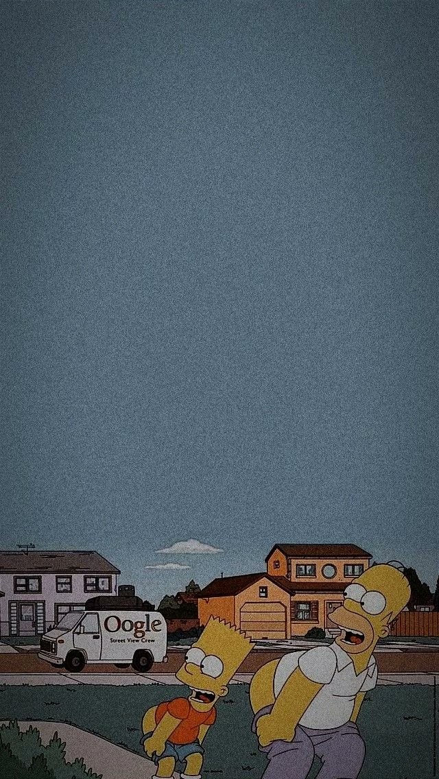 Esta obra muestra la estética de sombreado en celulosa plana de la animación americana clásica, ilustrando la absurdidad suburbana y la inquietud existencial