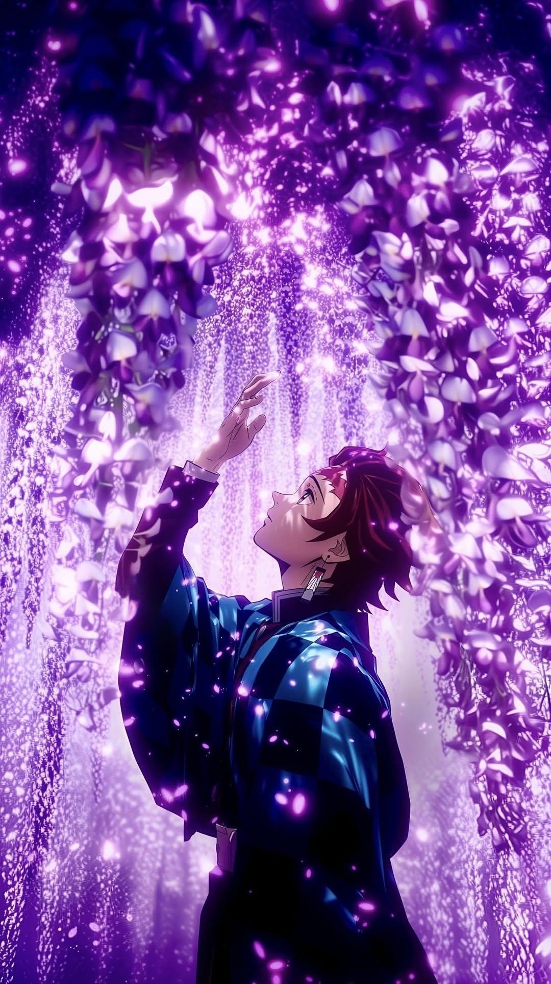 夢幻紫調動漫壁紙適合喜歡奇幻風格的用戶