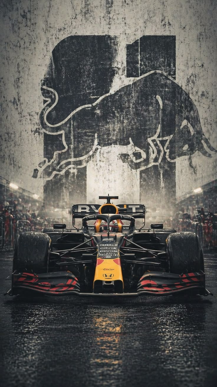 Close-up of Red Bull F1 car wallpaper