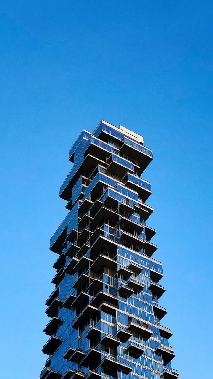 This image showcases contemporary architectural photography with a minimalist aesthetic