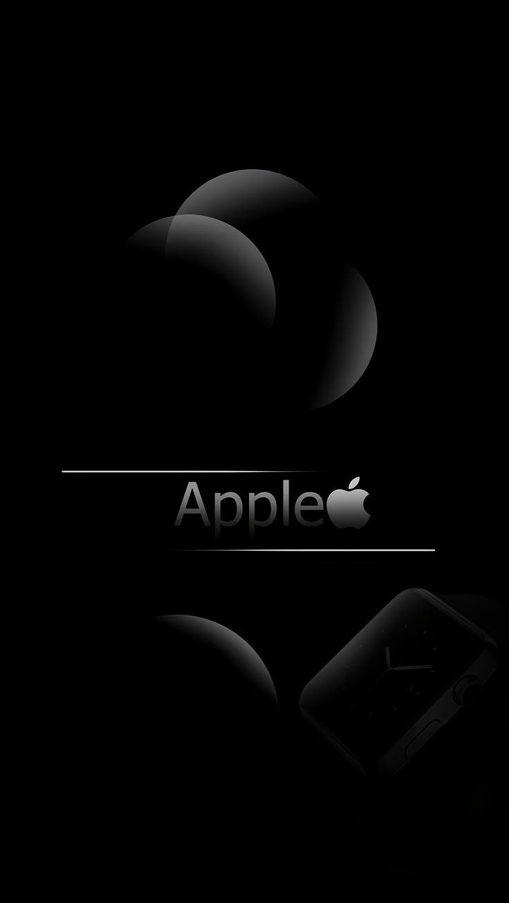 Un render 3D minimalista presenta esferas gris oscuro y el logo de Apple