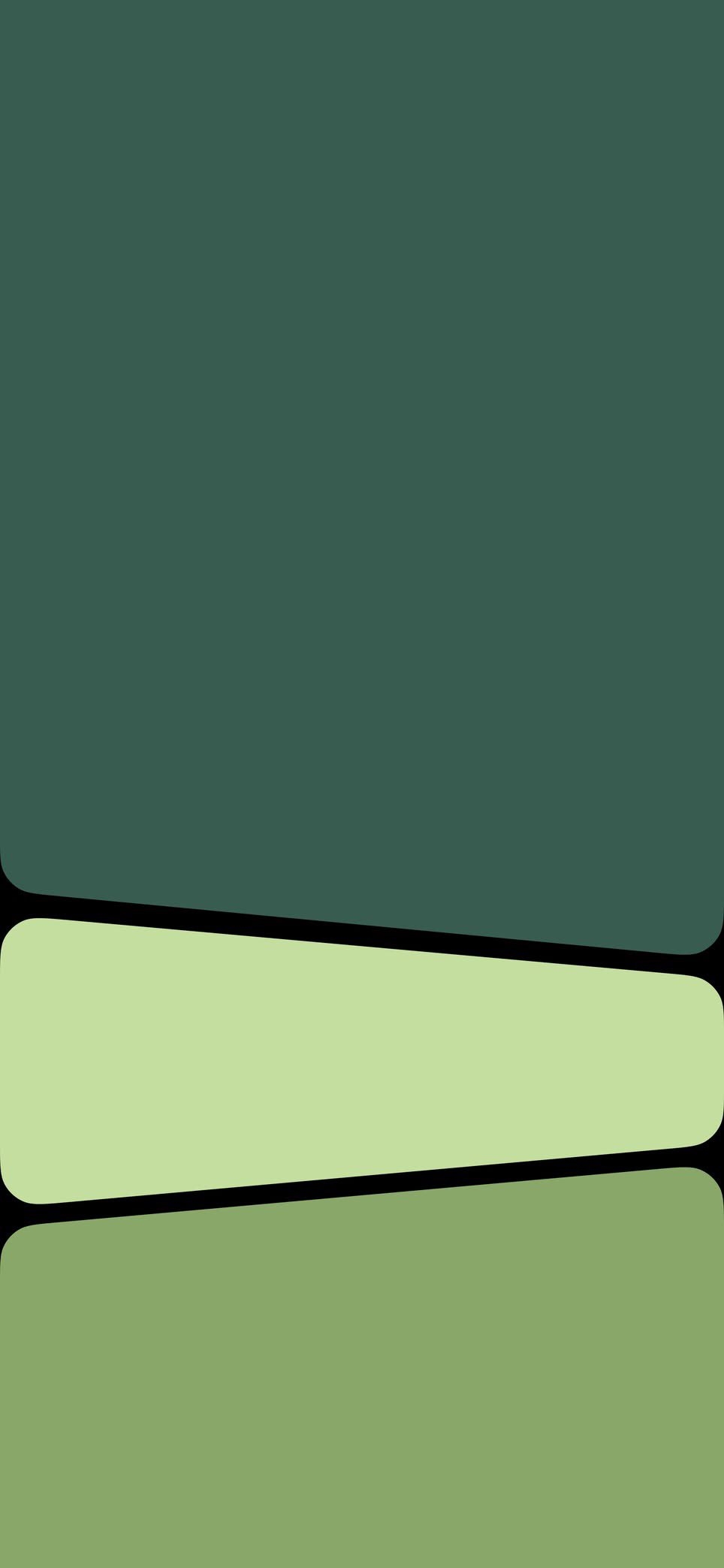 Layered structure with three horizontal amorphous shapes and black dividing lines