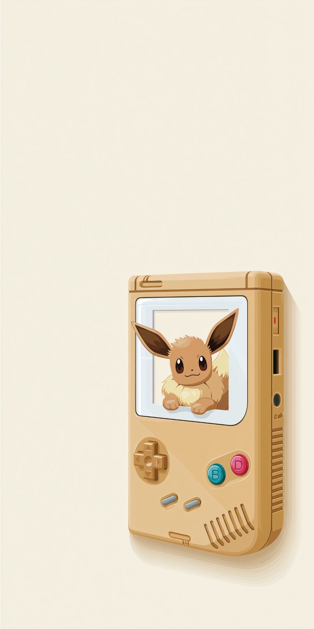 This handheld gaming device features an adorable Eevee Pokémon character