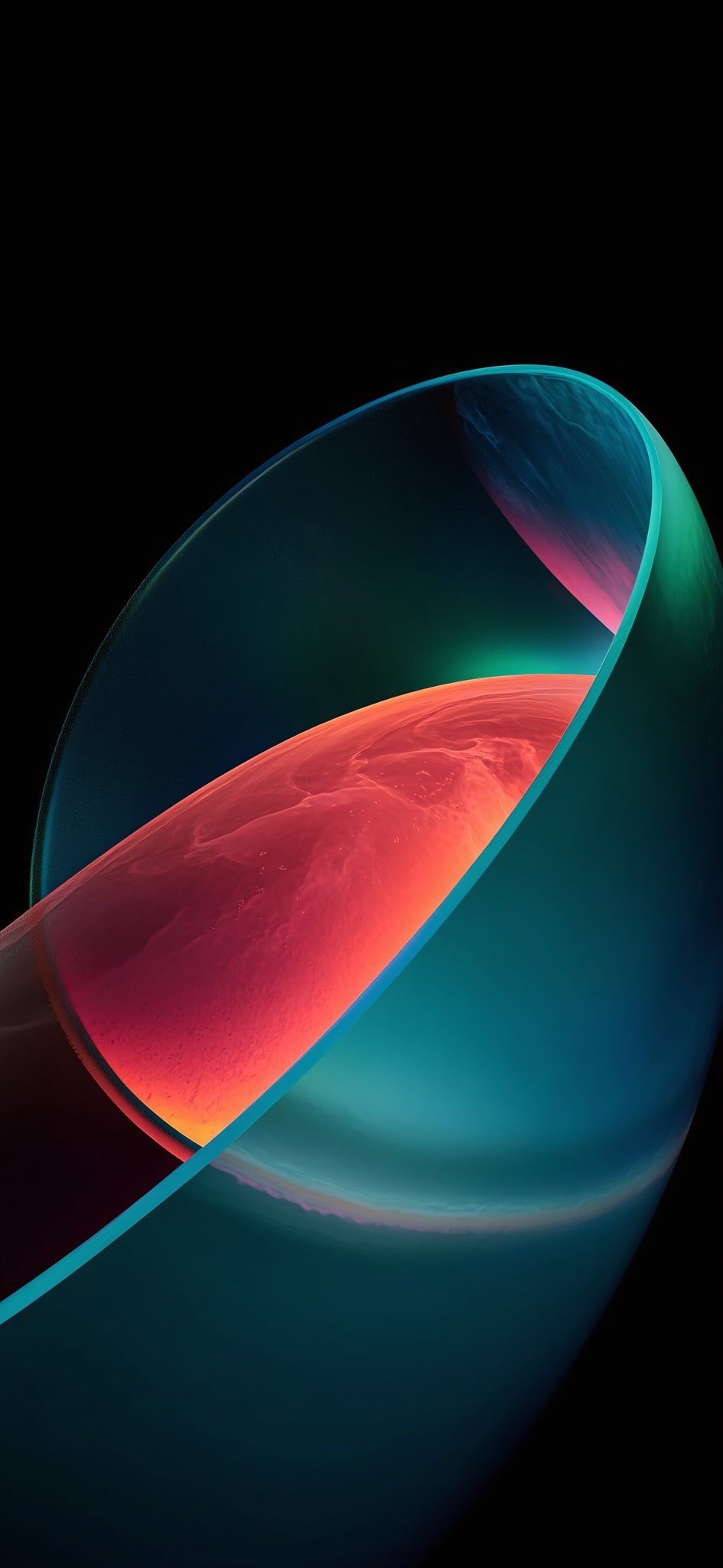 This is a high-definition wallpaper featuring abstract curved surface segmented planet light and shadow