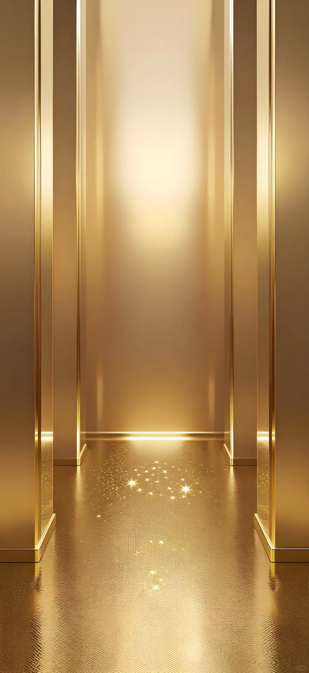 Luxuriöse goldene minimalistische Tapete