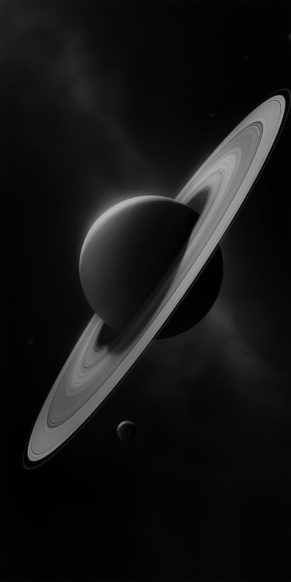 HD wallpaper of realistic Saturn's massive ring satellite is perfect for lock screen or desktop