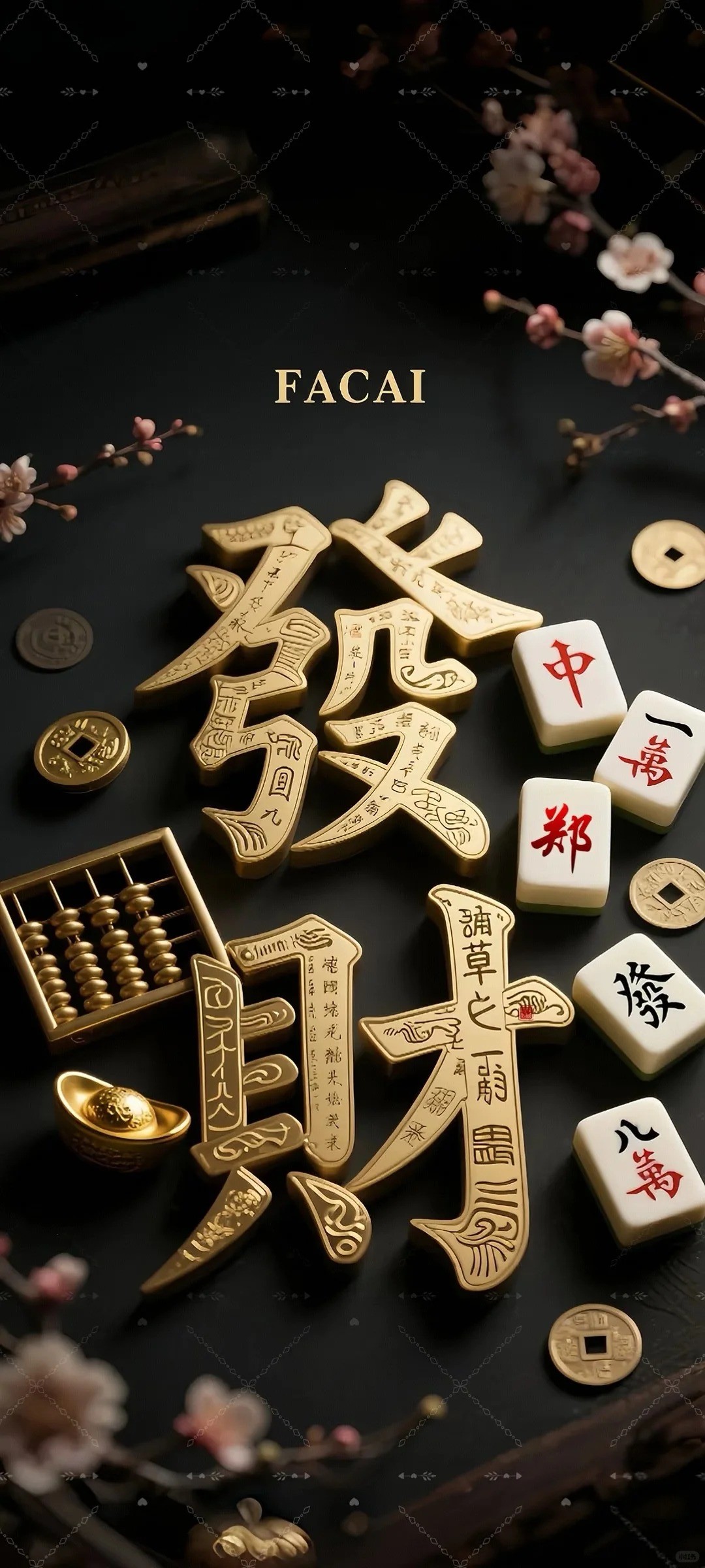 Ein glückliches chinesisches Hintergrundbild für ein wohlhabendes neues Jahr