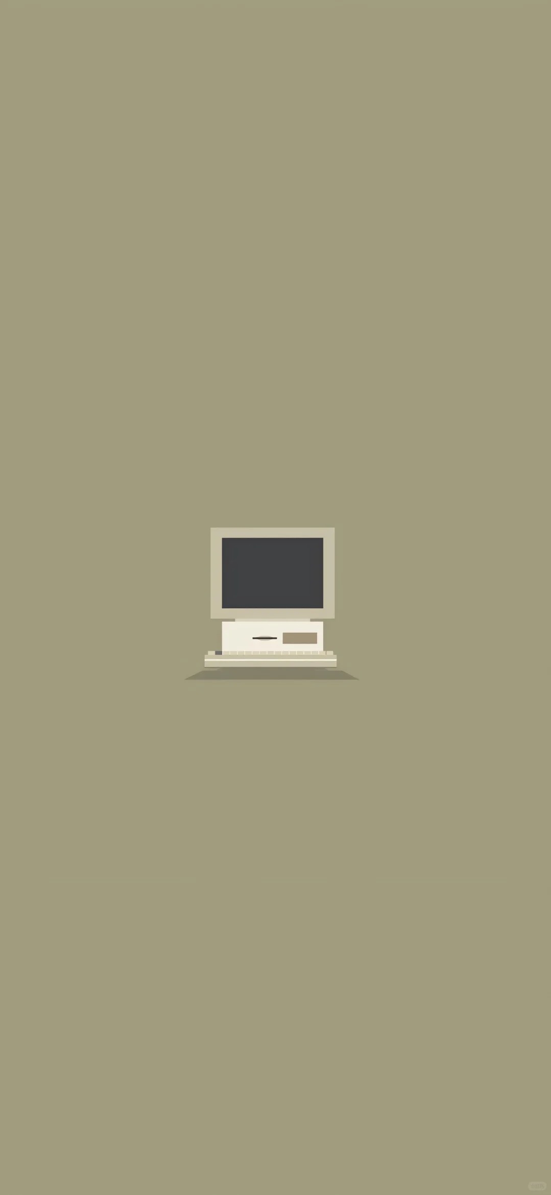 Minimalist retro style computer wallpaper