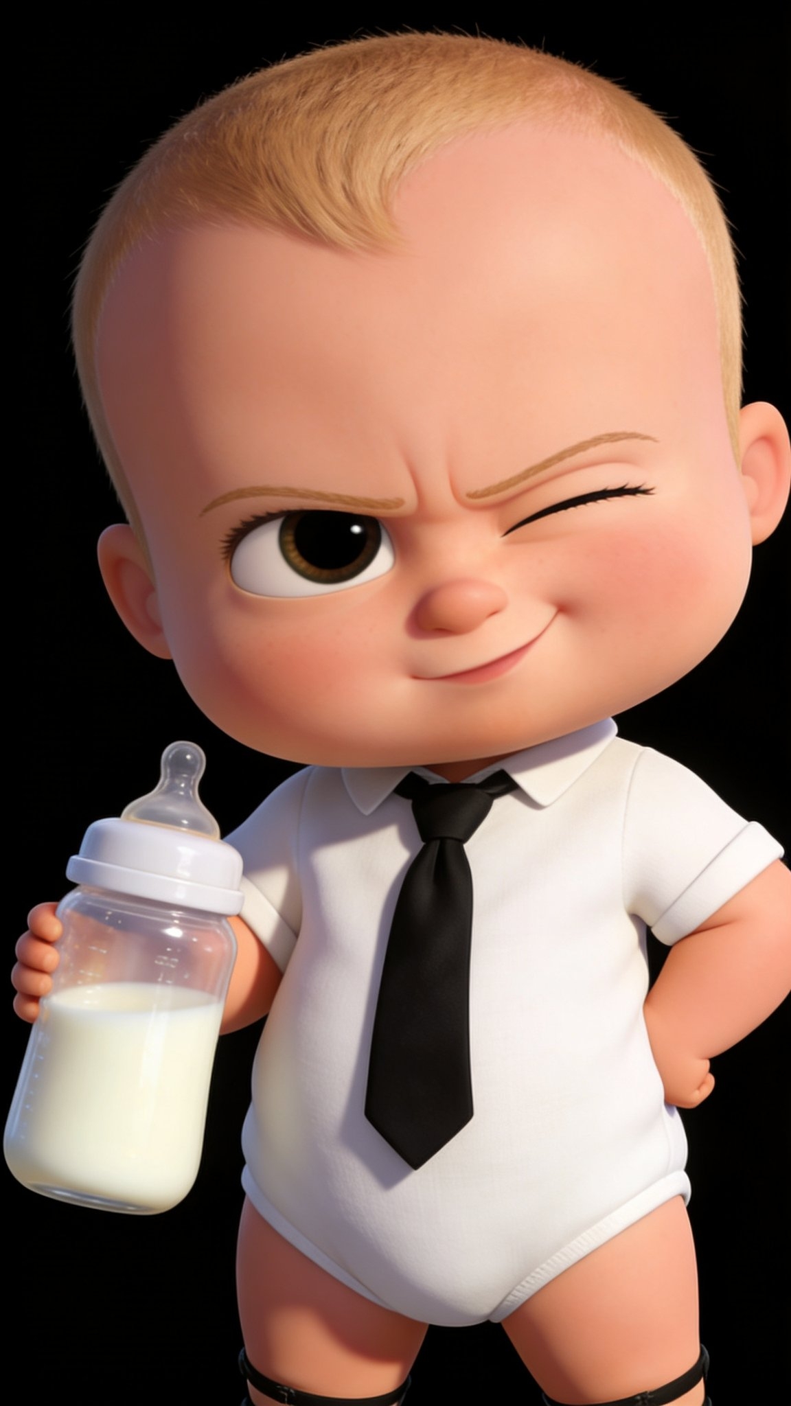 Cute 3D wallpaper of Baby Boss
