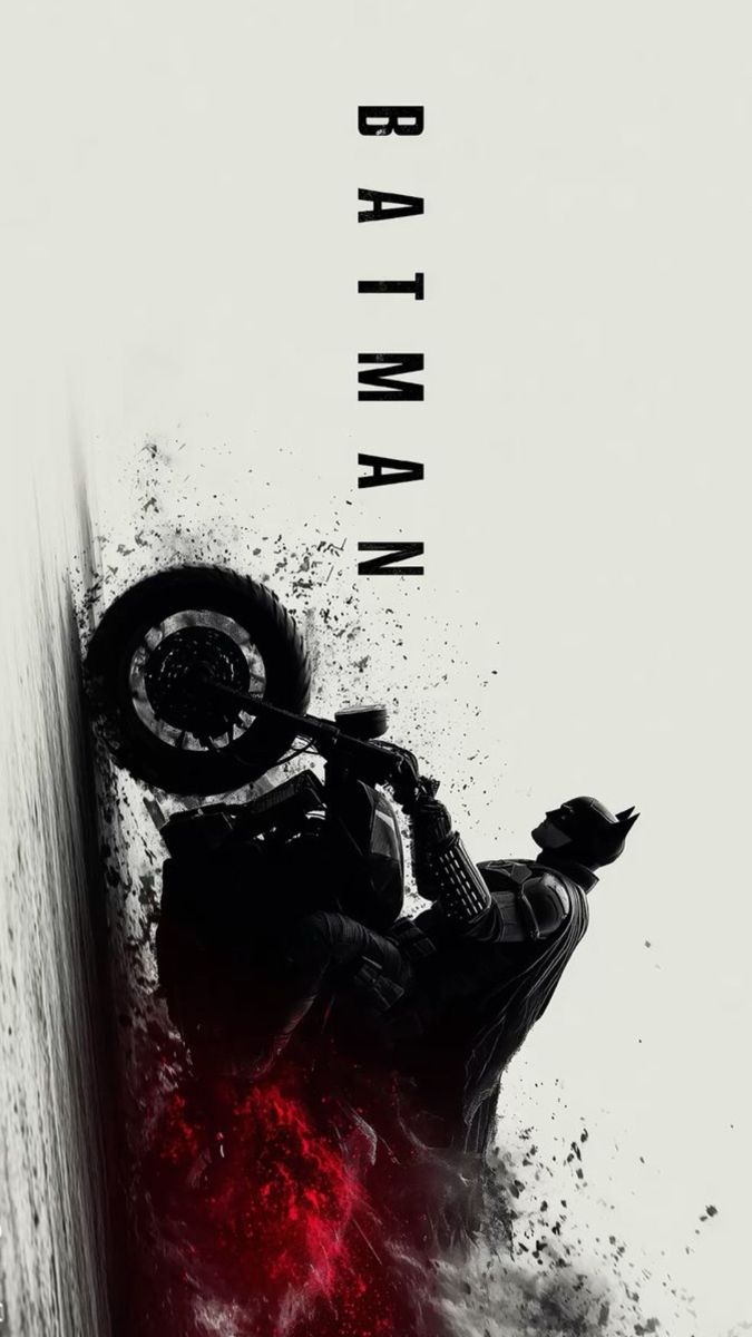 HD-Handyhintergrund von Batman auf einem Motorrad
