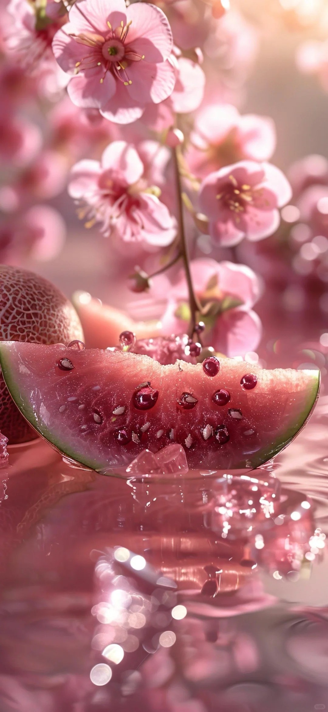Spring peach-themed wallpaper is perfect for sweet girls