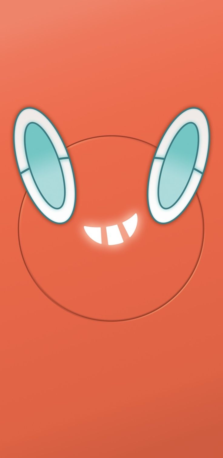 A warm terracotta orange background with a big circle and cute ears creates a friendly vibe