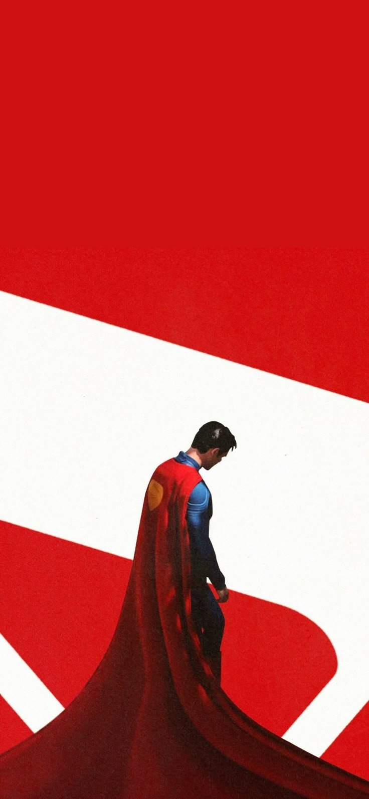 A hovering superheroine embodies majesty and power