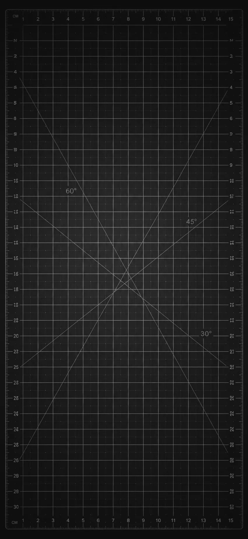 Drafting mat on deep black background with light gray grid and angle lines creates a professional and tech-forward atmosphere