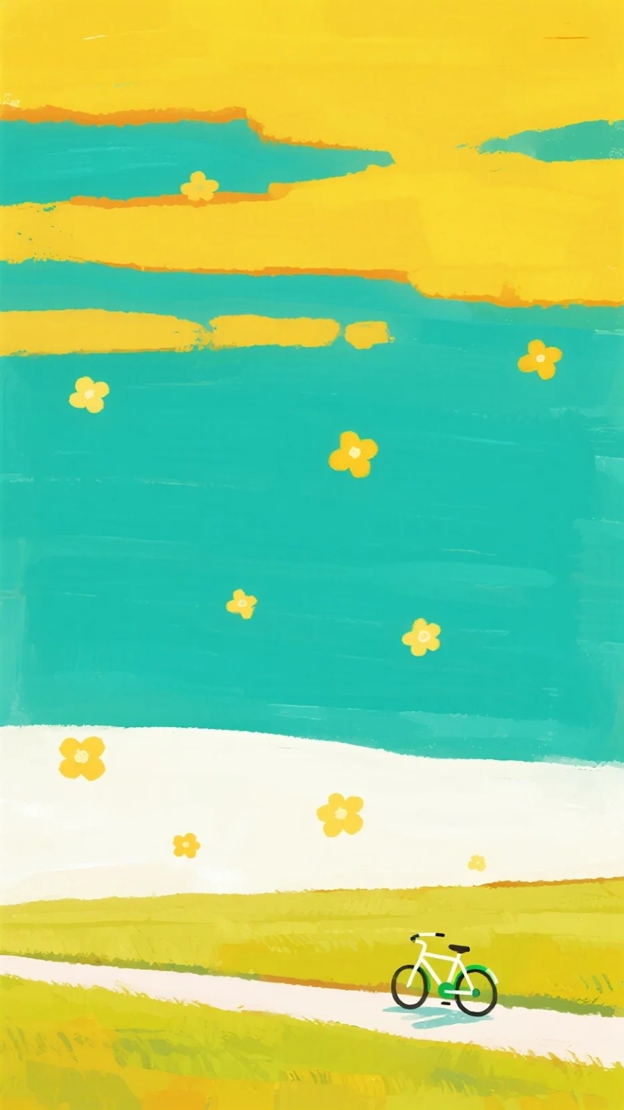 A vibrant spring illustration