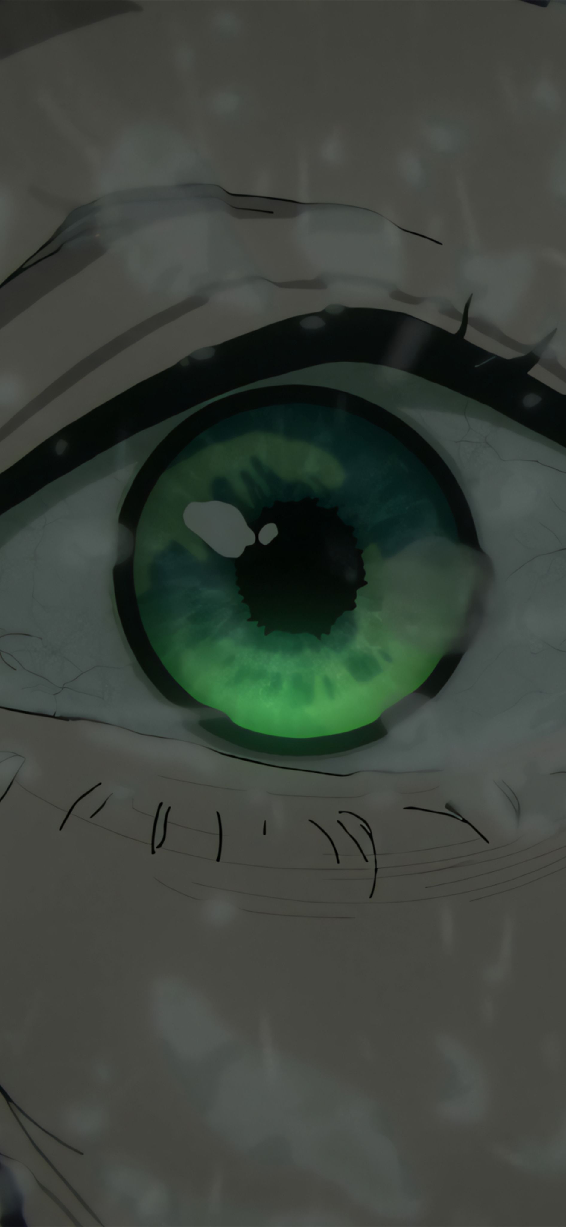 This is a detailed anime-style digital painting showcasing the features of a surreal psychological portrait and a mysterious atmosphere