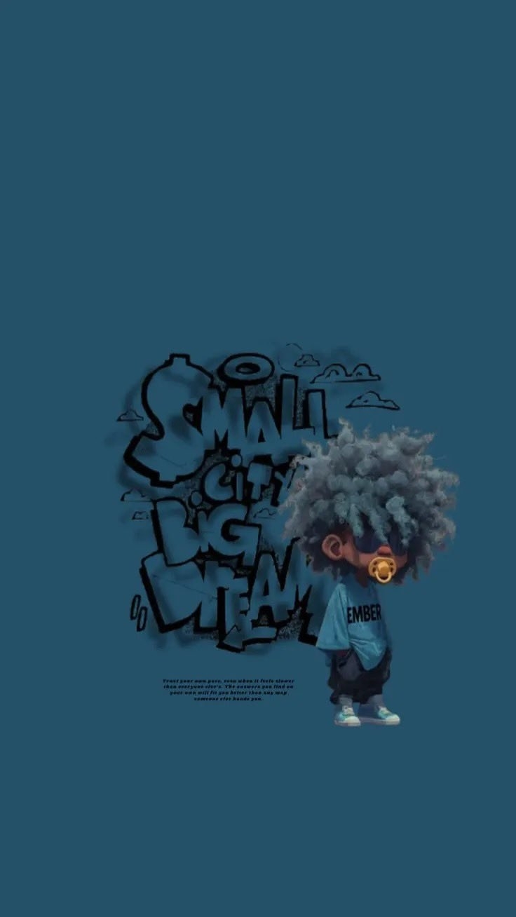 Ein 3D-Cartoon-Kind zeigt den Street-Art-Stil